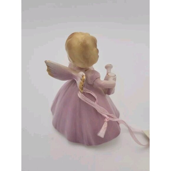 Josef Originals 4th Birthday Girl Angel Figurine Tag And Stickers Watering Can - Picture 4 of 16